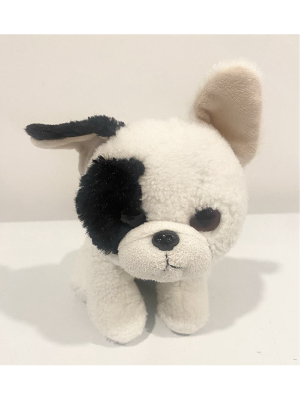 TY Beanie Bellies Marcel French Bulldog Plush Dog Black White Velvety 8”